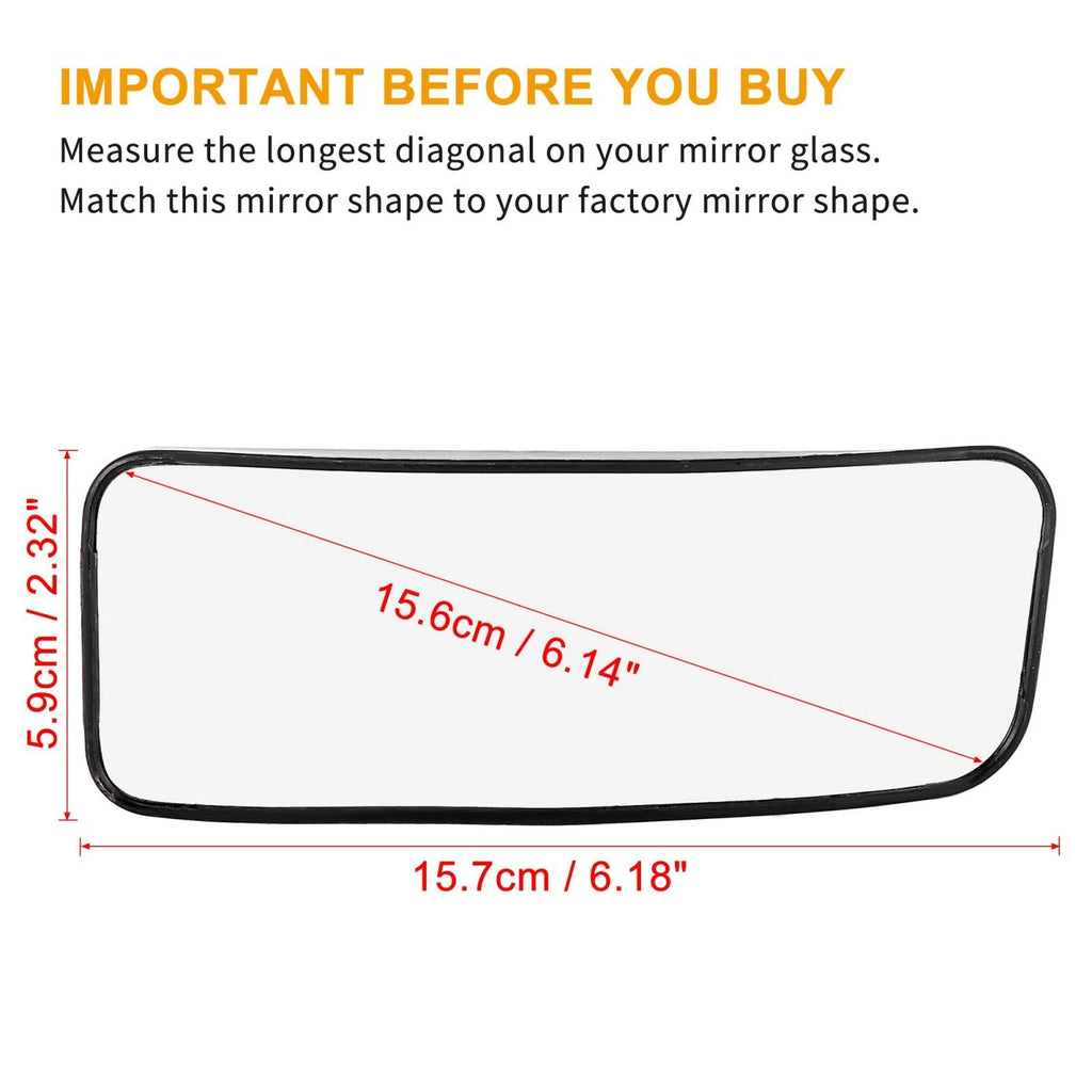 Heated Blind Spot Mirror Lower Glass Right for Mercedes-Benz Sprinter 2500 3500 (2019–2023)