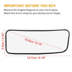 Heated Blind Spot Mirror Lower Glass Right for Mercedes-Benz Sprinter 2500 3500 (2019–2023)