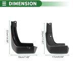 Mud Flaps Splash Guards Set of 4 for Honda Fit Pro (2021)
