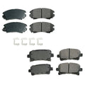 Set of 4 Akebono ProACT Ceramic Brake Pads for Buick Chevrolet Saab