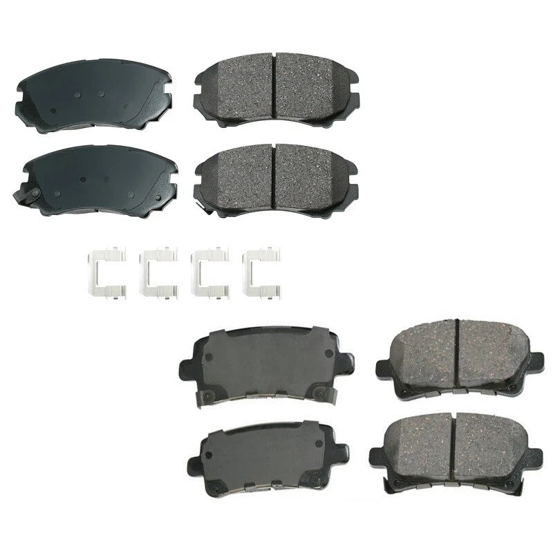Set of 4 Akebono ProACT Ceramic Brake Pads for Buick Chevrolet Saab