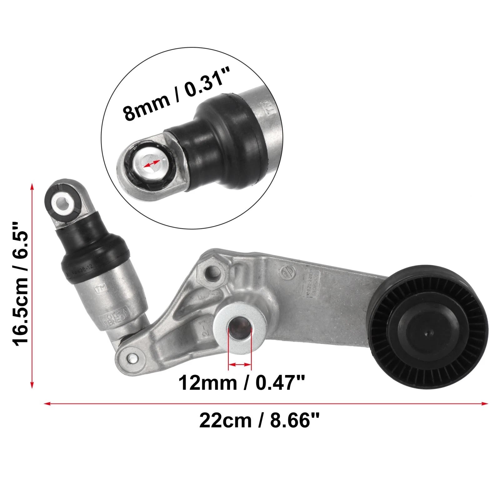 Belt Tensioner Pulley Assembly for Corolla/Prizm (1998–2008) 16620-22010