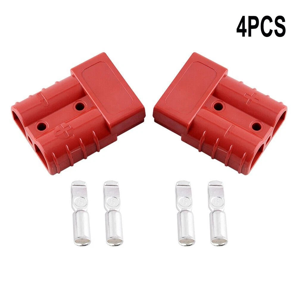 Set of 4 Secure Crimped Soldered Cable Terminals 50 Amp Power Connector