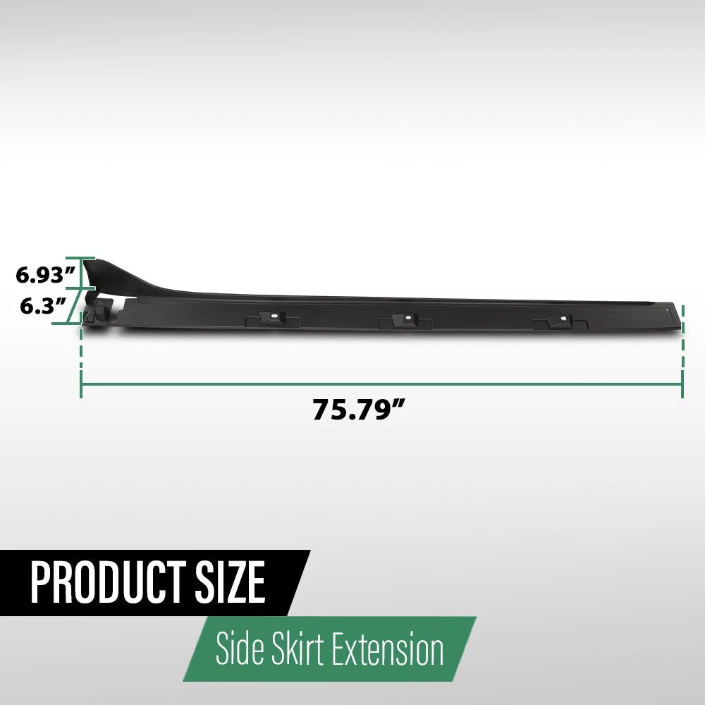 Side Skirt Extensions for Honda Civic (2016–2021) Type-R Style