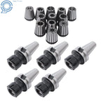 Set of 5 BT40 ER32 Precision Chucks with 12 Collets for High Speed (20000RPM)