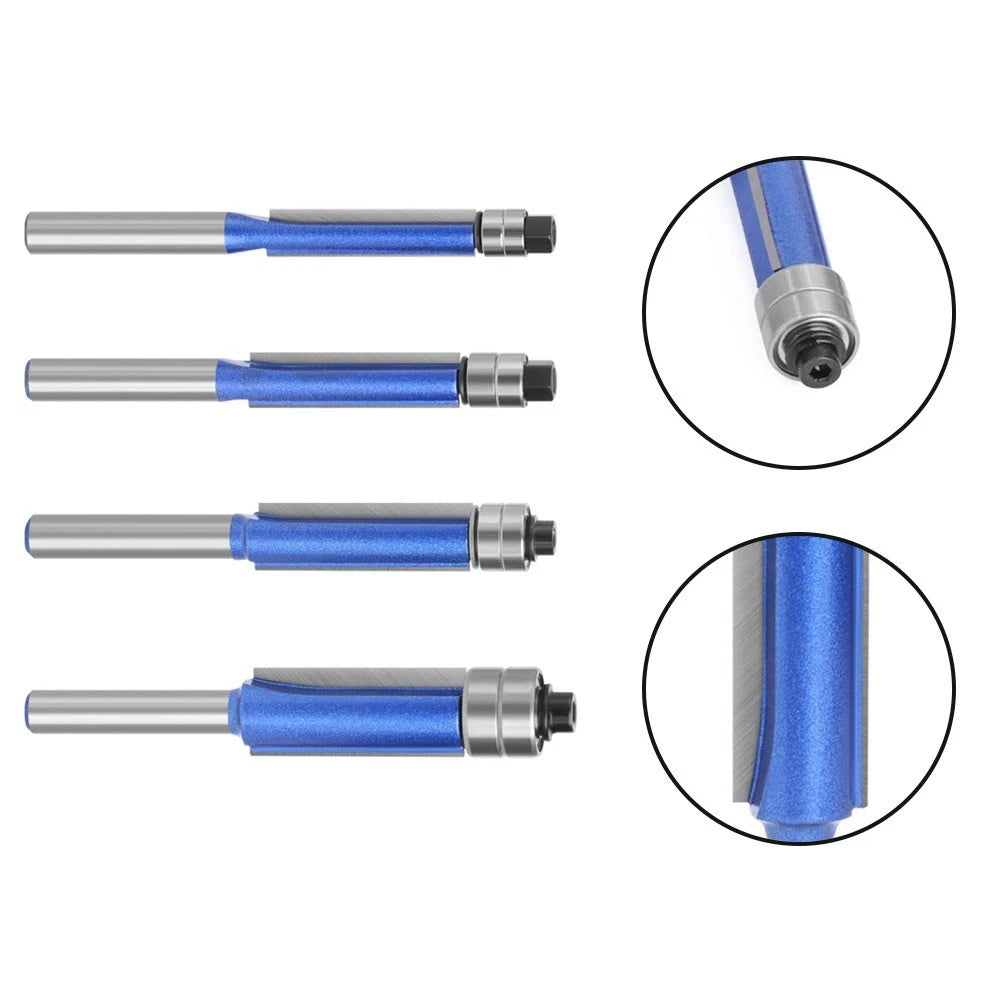 1/4 Shank Router Bit for Hard Woods & Non-Ferrous Metals (45# Steel)