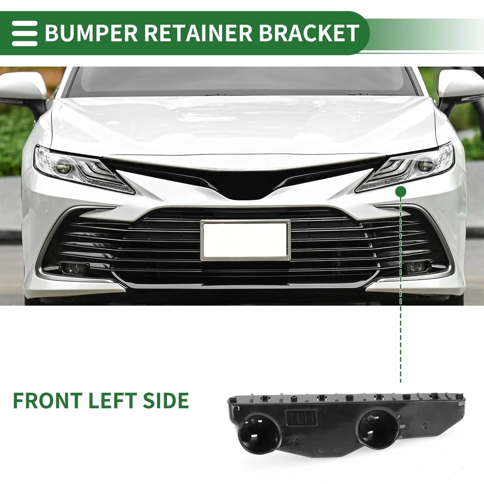 1pc Left Front Bumper Retainer Bracket No. 622253SH0A for Nissan Sentra (2013–2019)