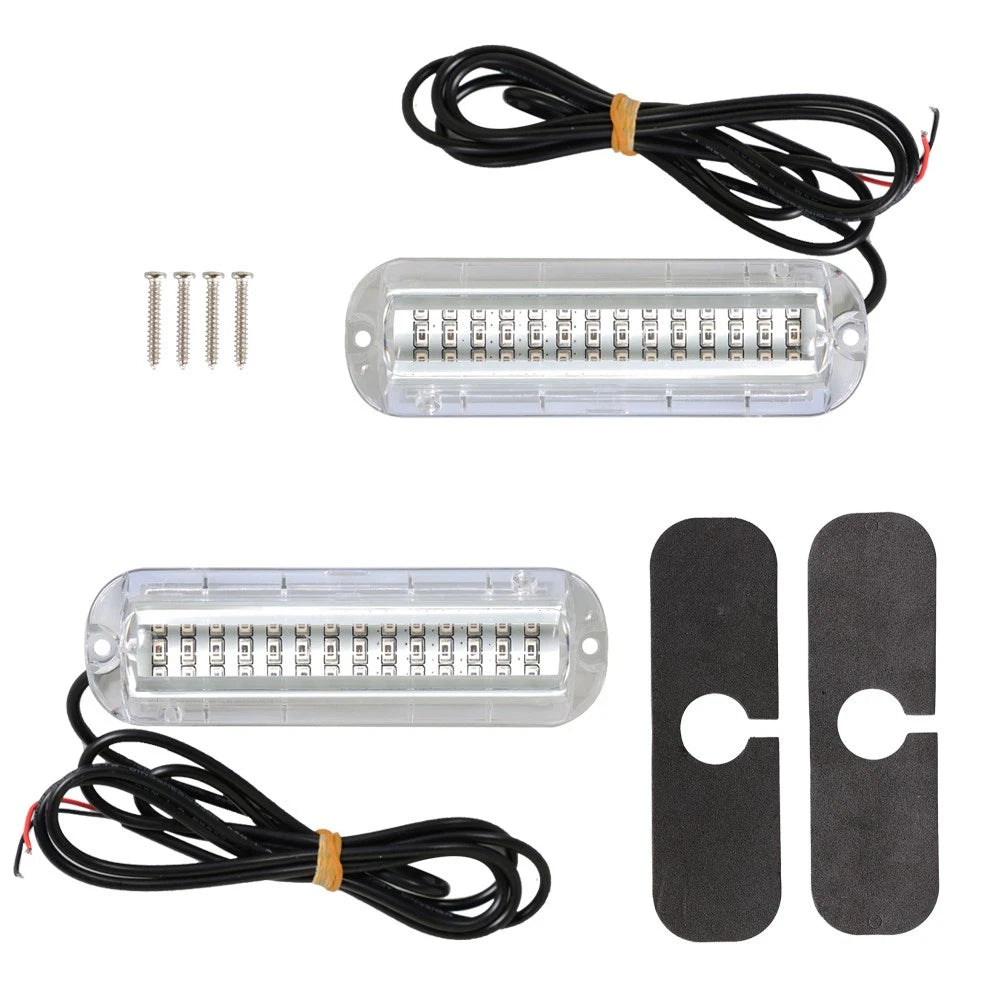 2X LED Underwater Transom Lights for Boat Marine (Universal)