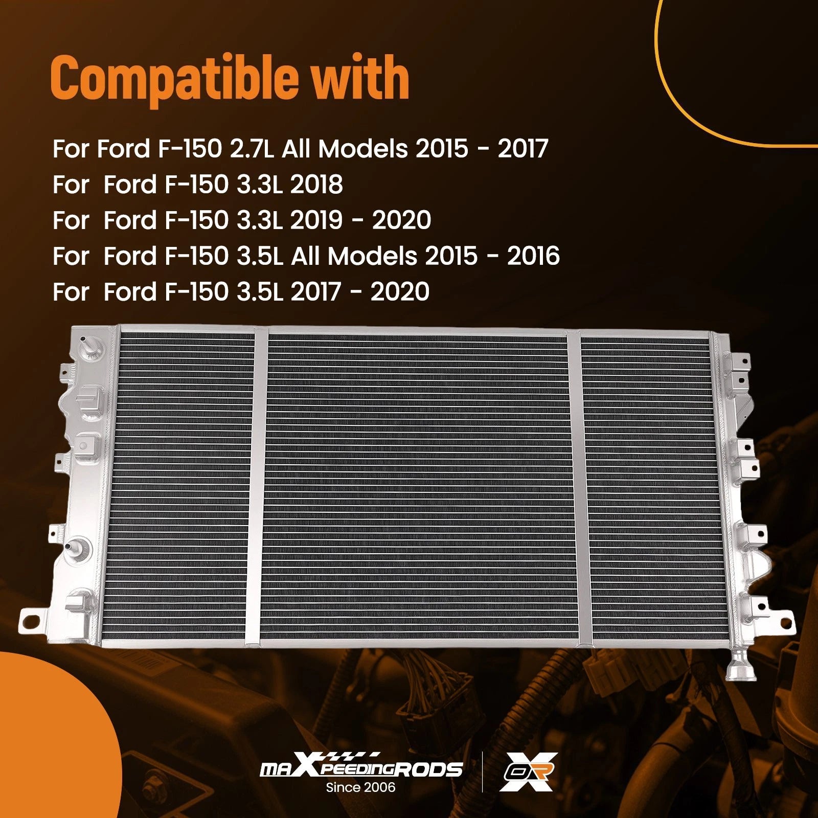 3 Row Radiator for Ford F-150 (2015-2020)