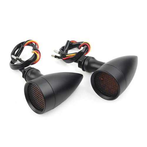 1 Pair Amber LED Turn Signal Blinker for Harley Honda