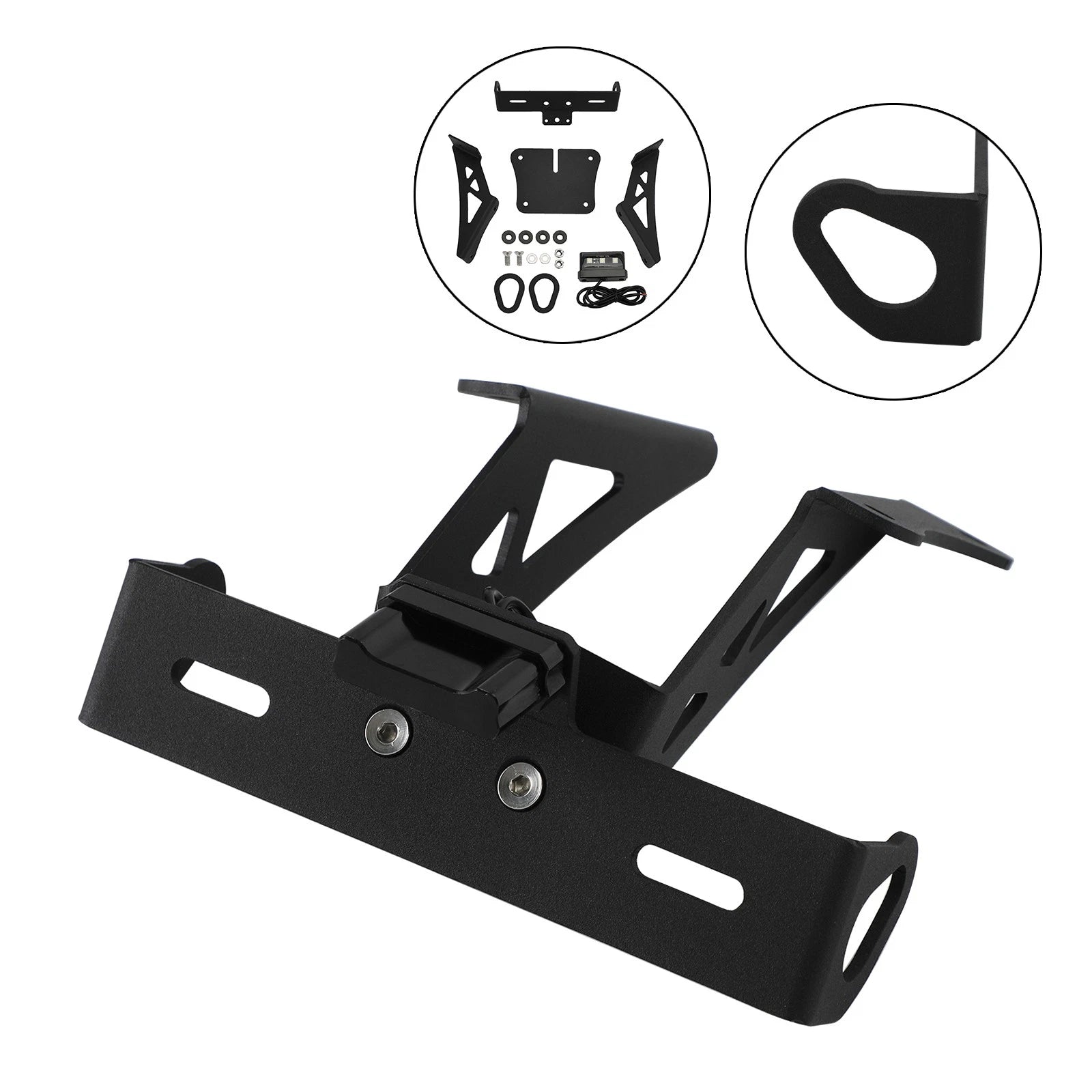 License Plate Holder Bracket for Yamaha R3 R25 (2019–2021) Black
