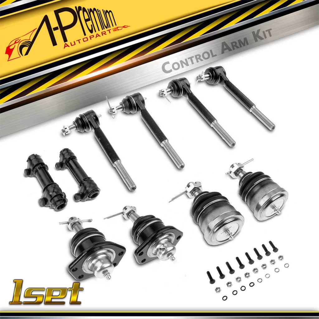 Set of 10 Front Ball Joints & Tie Rod Ends for Chevrolet Malibu (1978–1983)