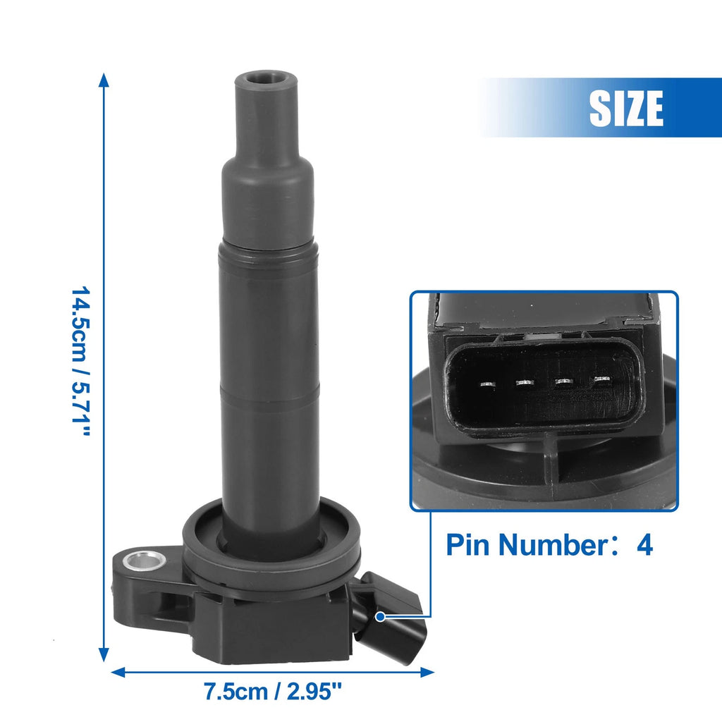 Ignition Coil Set of 2 for Toyota Camry, Scion (90919-02243, 90919-02244, C1330, UF333)