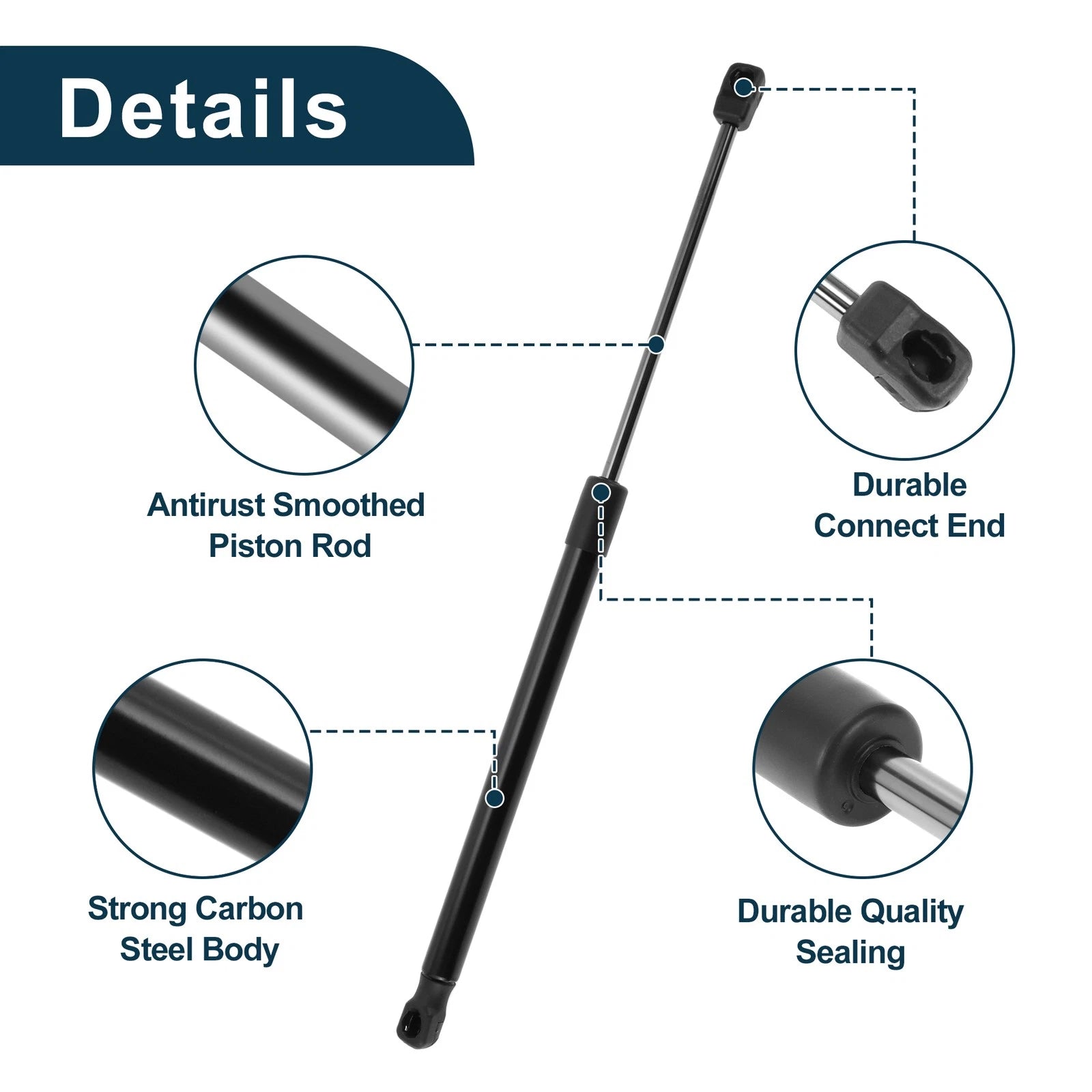 Front Hood Lift Supports Struts for Hyundai Santa Fe (2007–2012)