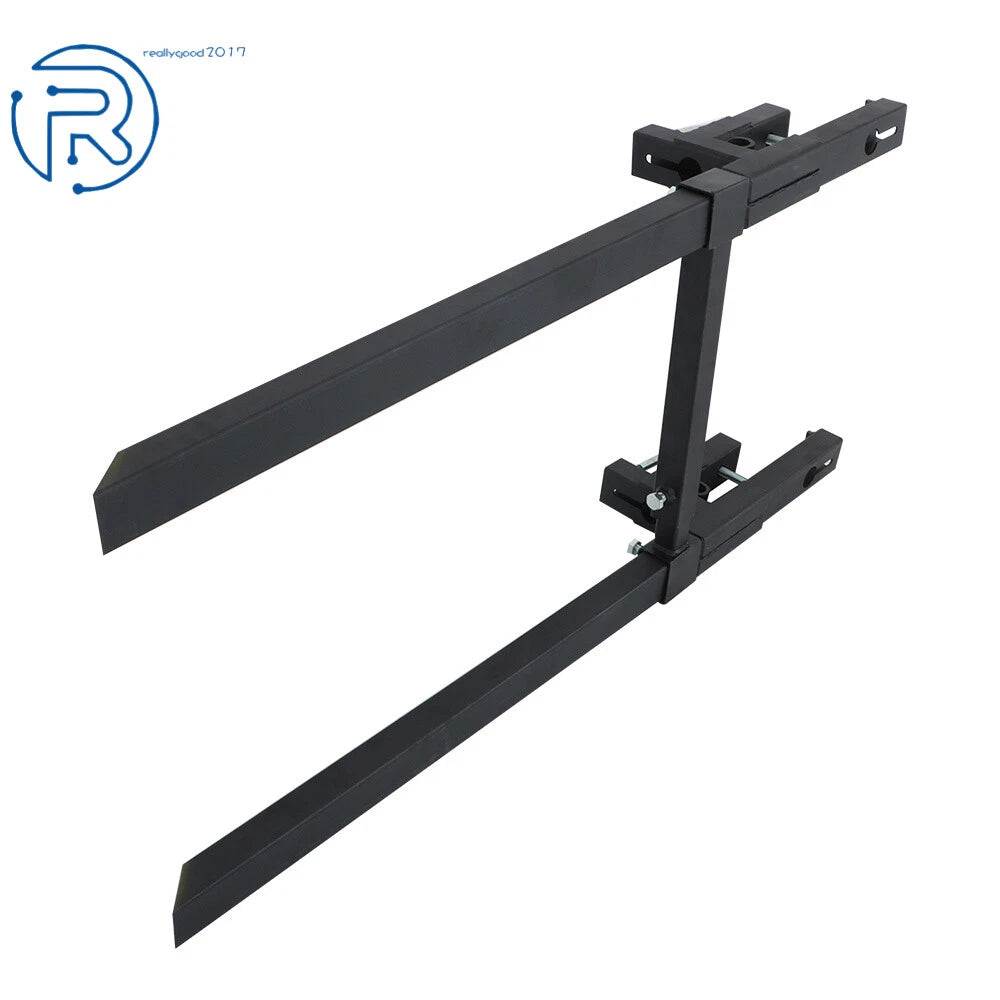 Clamp on Pallet Forks for Tractor Bucket Loader Skid Steer (2000 lbs)