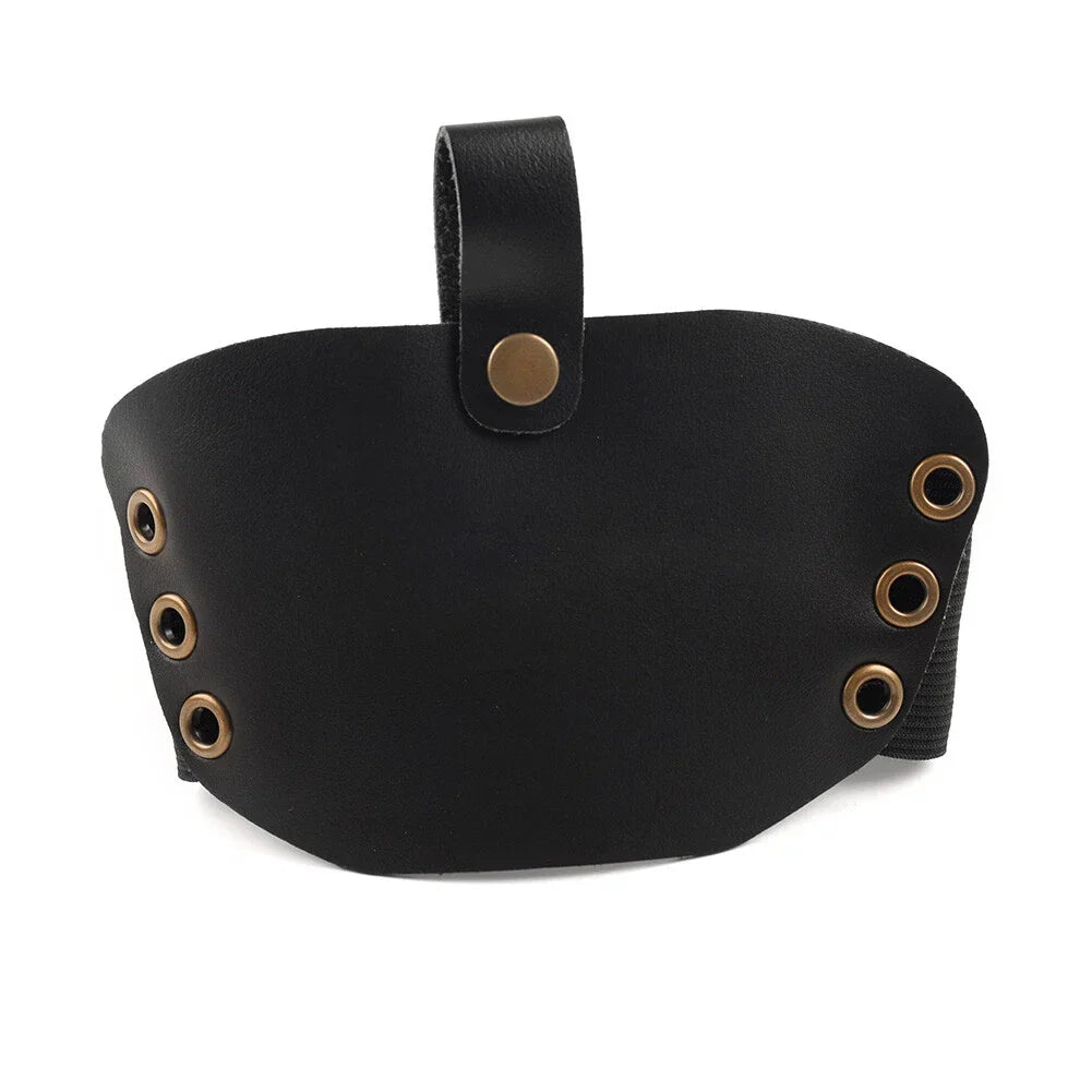Leather Shifter Cover Boot Protector for Motorcycle - Black