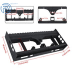 Pallet Fork Frame with Receiver Hitch for Skid Steer (2500LBS)