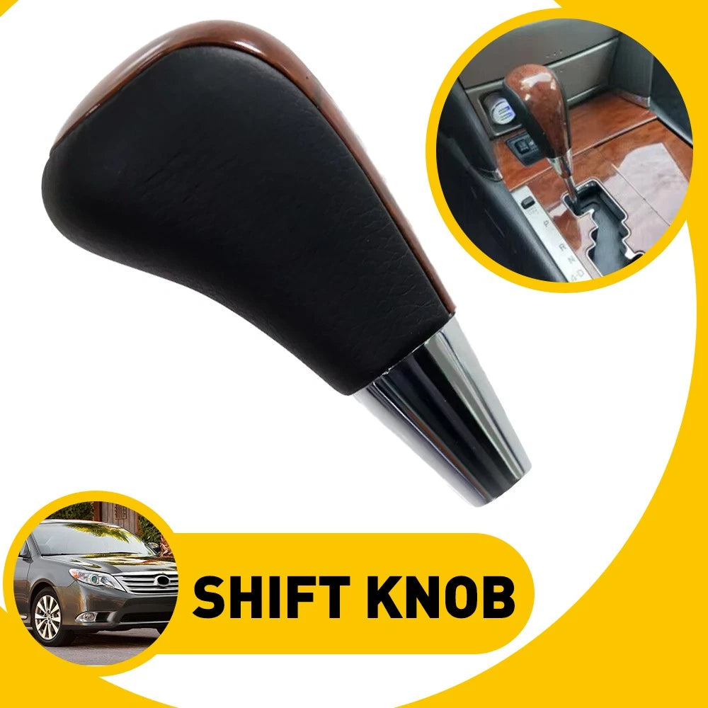 Black Walnut Burl Wood Gear Shift Knob for Lexus Toyota Prado Hilux 4Runner Rav4 (2000–2023)