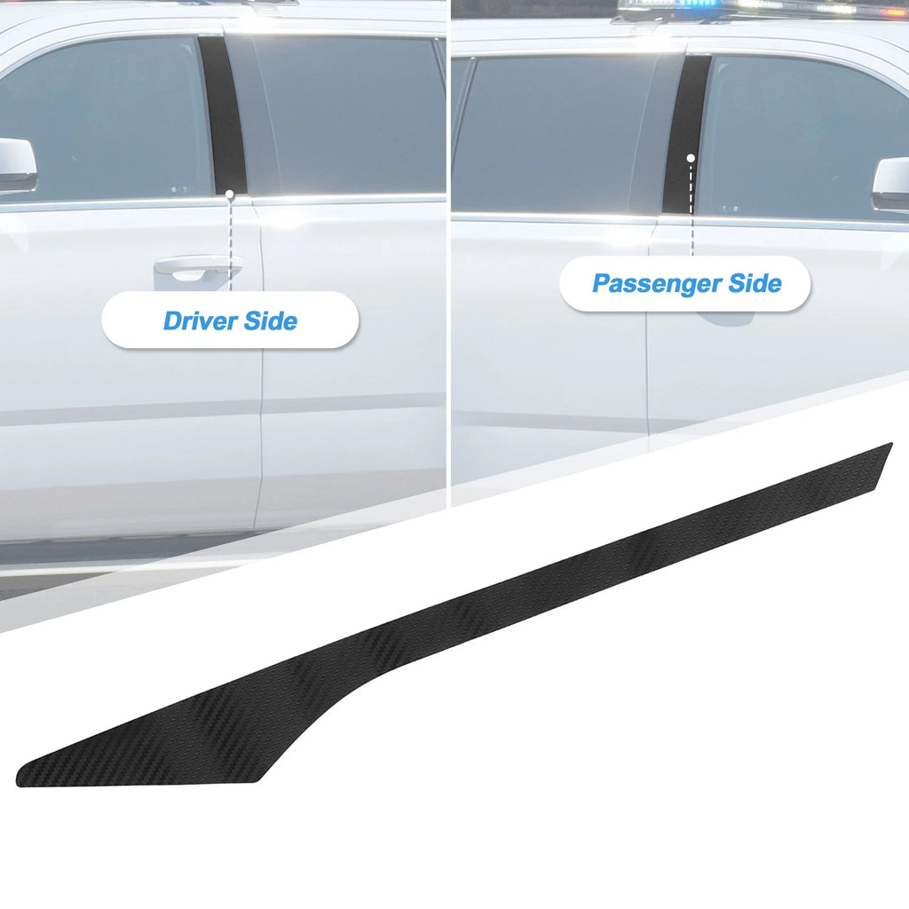 6 Pcs Windshield B Pillar Trim for Honda Civic (2016–2021) Carbon Fiber