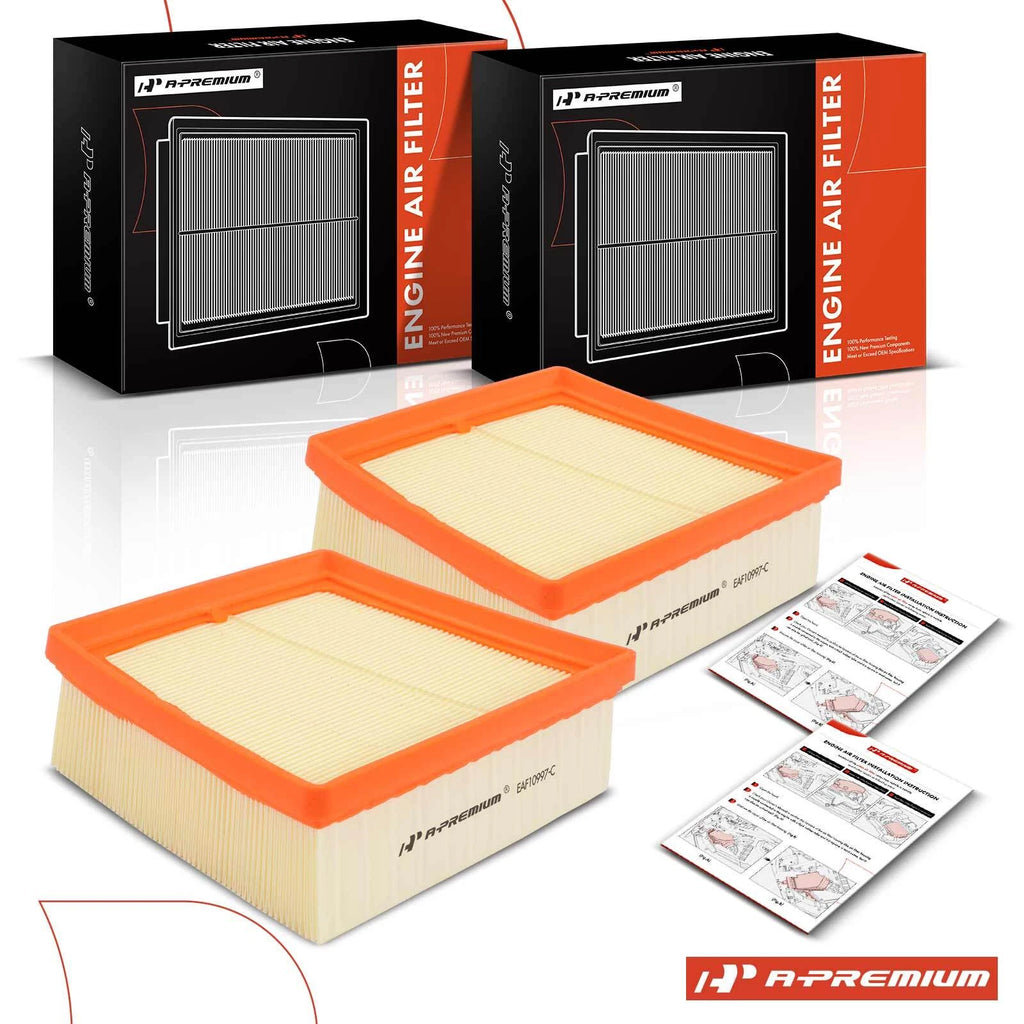 2X Engine Air Filter for Ford Fiesta (2011–2019) Flexible Panel