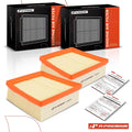 2X Engine Air Filter for Ford Fiesta (2011–2019) Flexible Panel