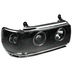 Angel Eyes Projector Headlights w/ LED DRLs Black for Landcruiser 80 Series