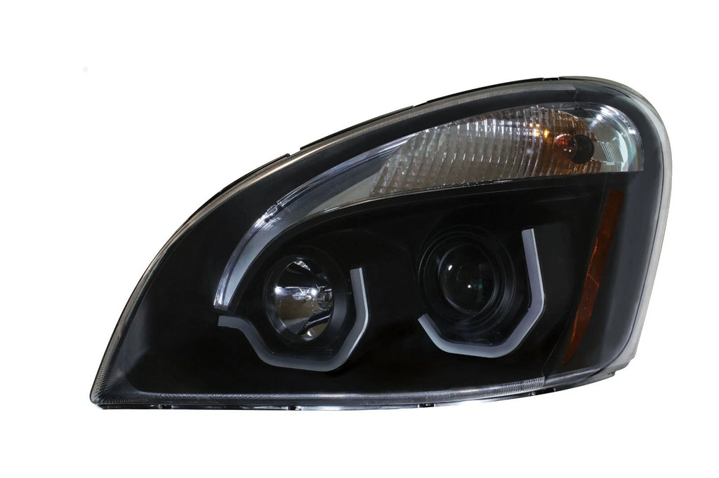 Blackout Headlights with LED Position Lights for Freightliner Cascadia (2018–2024)