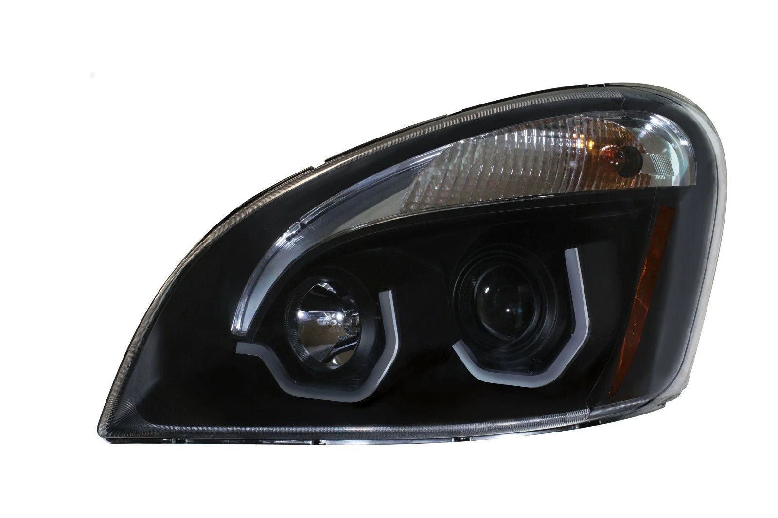 Blackout Headlights with LED Position Lights for Freightliner Cascadia (2018–2024)