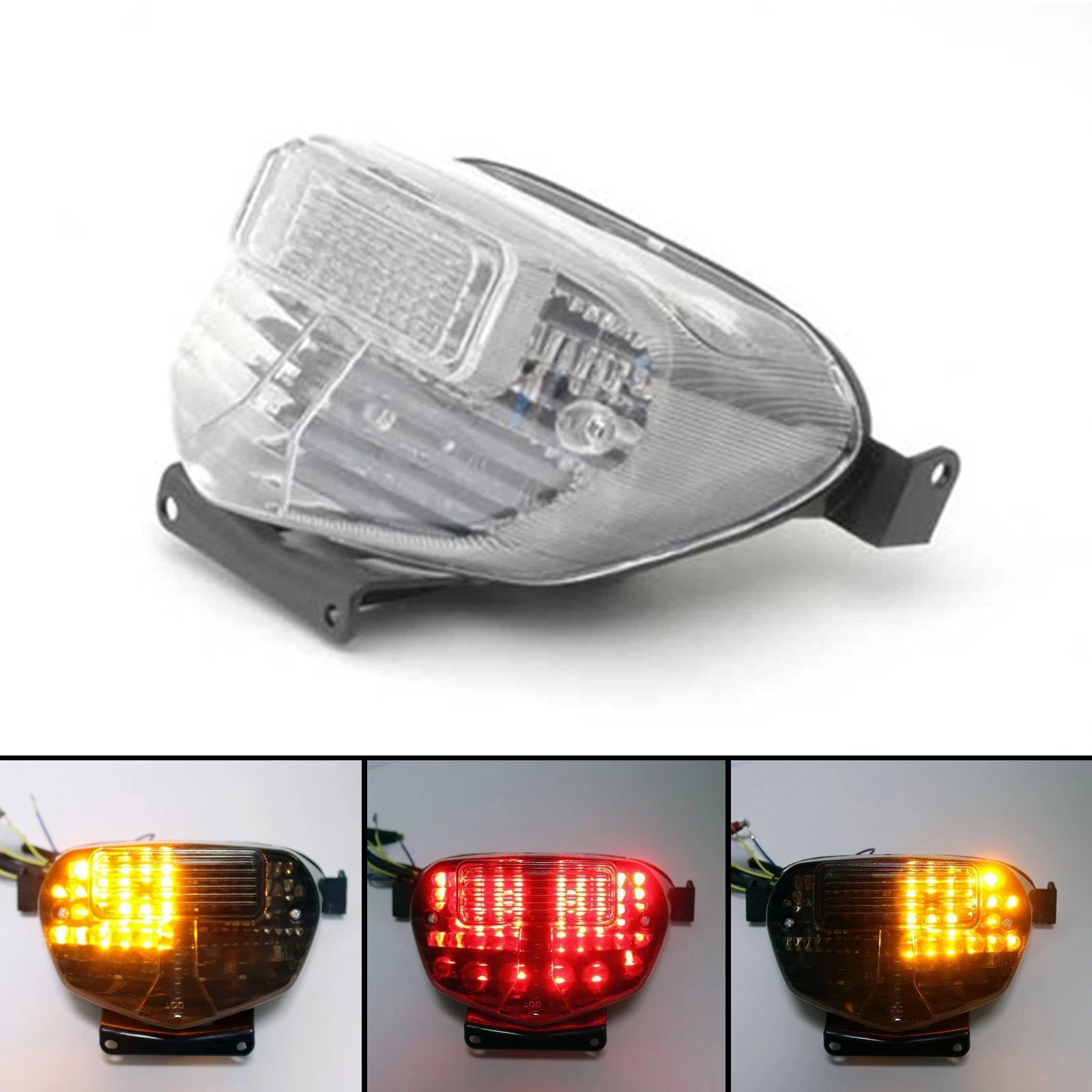 Integrated LED TailLight Turn Signals for Suzuki GSXR 600/750/1000 (2001–2002)