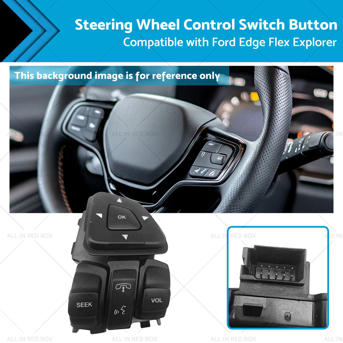 Steering Wheel Control Switch for Ford Edge Flex (2013–2020)