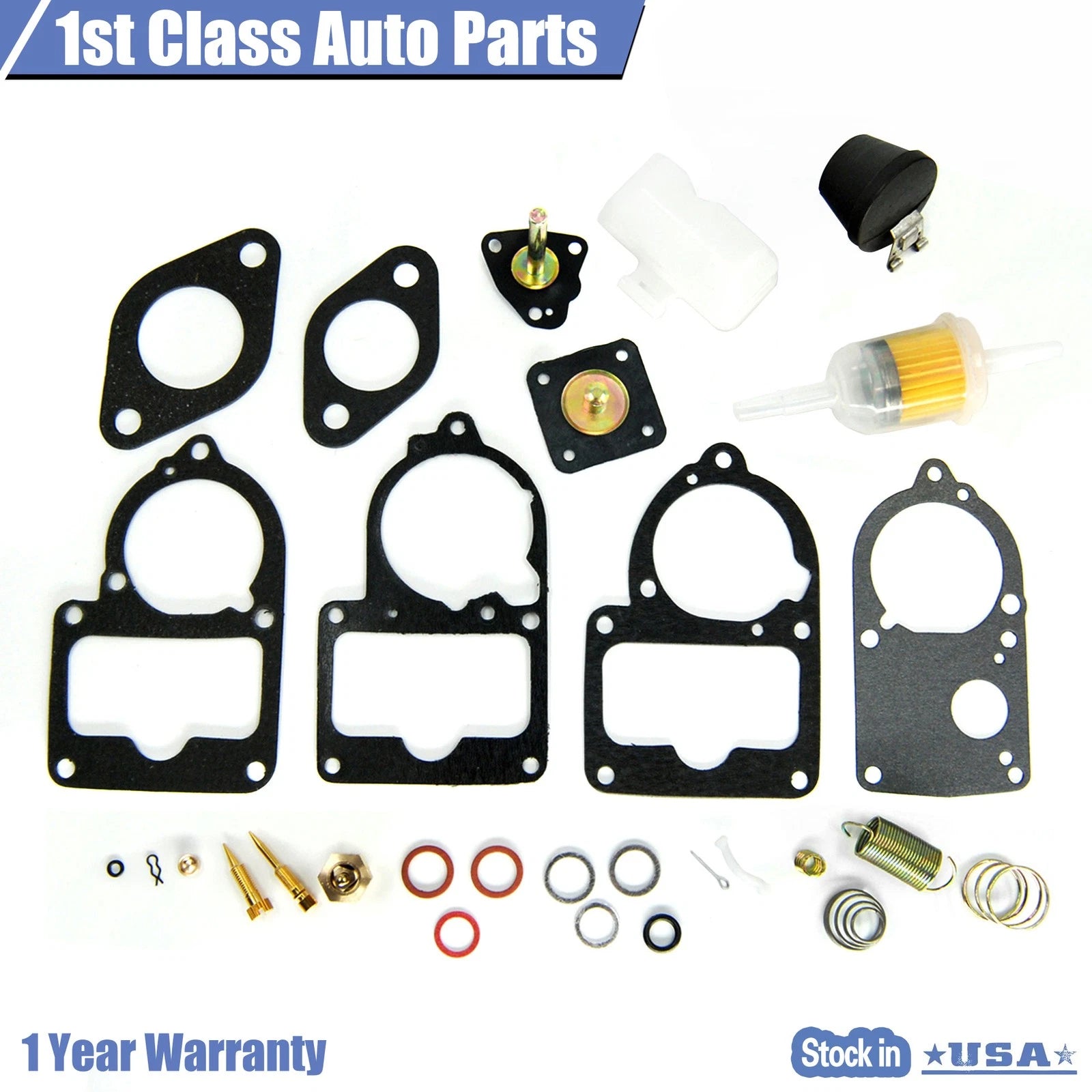 Carburetor Rebuild Kit for VW Bug (1949–1979) 28/30/34 Pict-3 with Floats