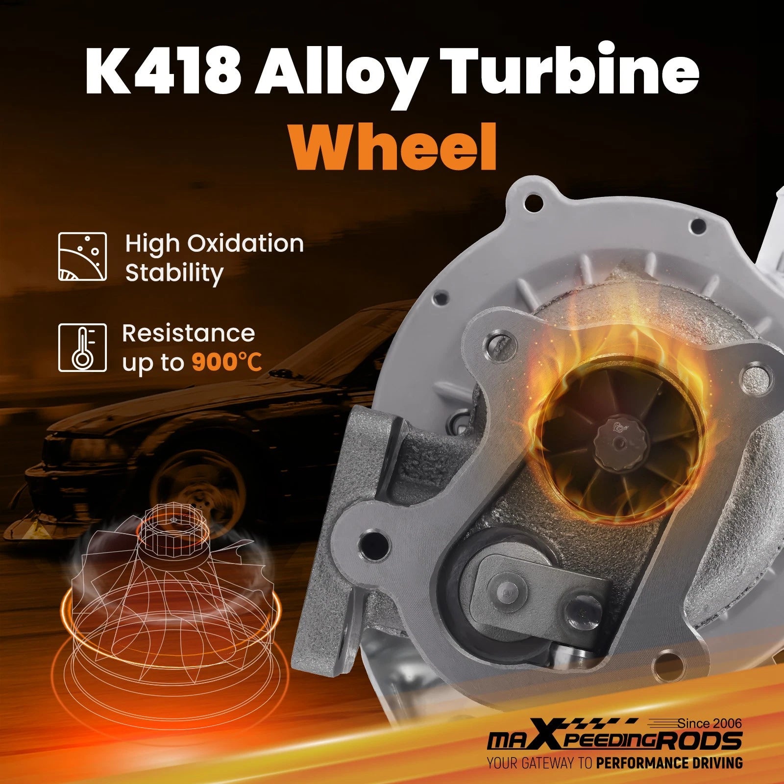 Turbocharger for Isuzu Trooper Rodeo Bighorn 2.8L (1993–1998)