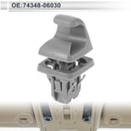 Sun Visor Holder Clip for Toyota Camry Highlander Corolla (No. 74348-06030) Gray