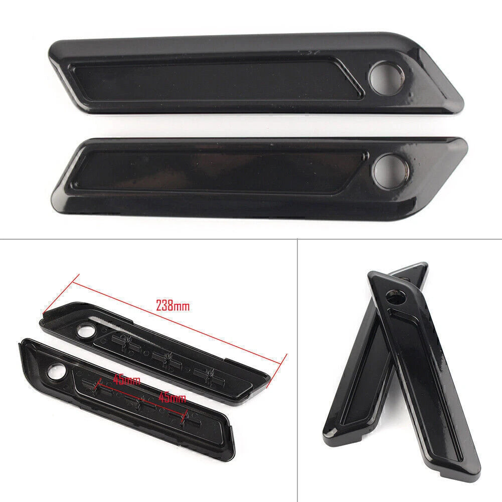 Rear Saddlebag Hinge Latch Covers Kit for Harley Touring FLHT FLHR FLTR (2014–2018)