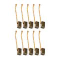 Pack of 10 Carbon Brushes for Car Casement Motor (4x5x8mm)