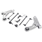Set of 10 Front Lower Control Arms Sway Bars Tie Rods for Jeep Cherokee (2014–2018)