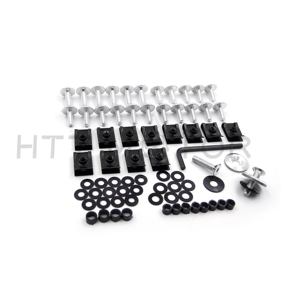Flat Motor Fairing Bolt Screw Kit for Kawasaki Ninja ZX9R ZX6 ZX6R (1998–2003)
