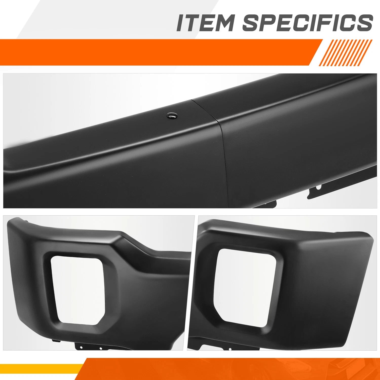 Front Bumper Face Bar for GMC Sierra 2500 3500 HD (2020–2023) Black
