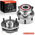2X Front Wheel Hub & Bearing Assembly for Jeep Wrangler (1999–2006)