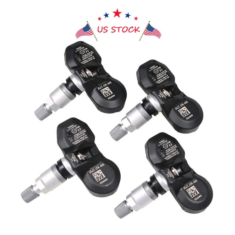 Set of 4 Tire Pressure Sensors for Audi A4 A6 A8 VW Porsche 911 (2010–2020)