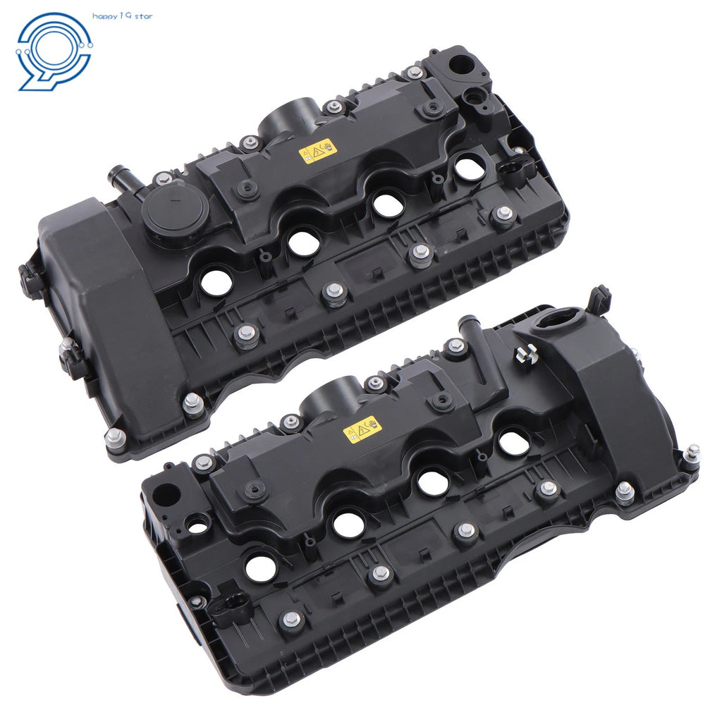 2X Engine Valve Cover with Gasket for BMW 545i 550i 645Ci 650i 745i 750i (2004–2010)