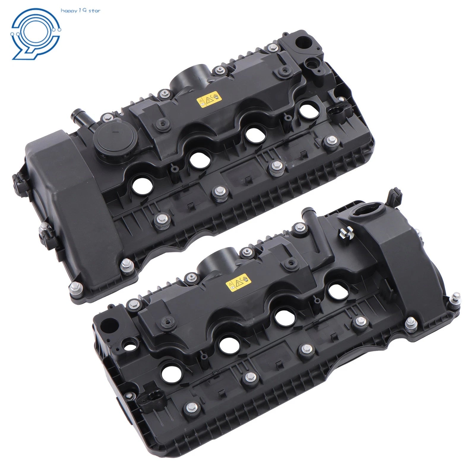 2X Engine Valve Cover with Gasket for BMW 545i 550i 645Ci 650i 745i 750i (2004–2010)