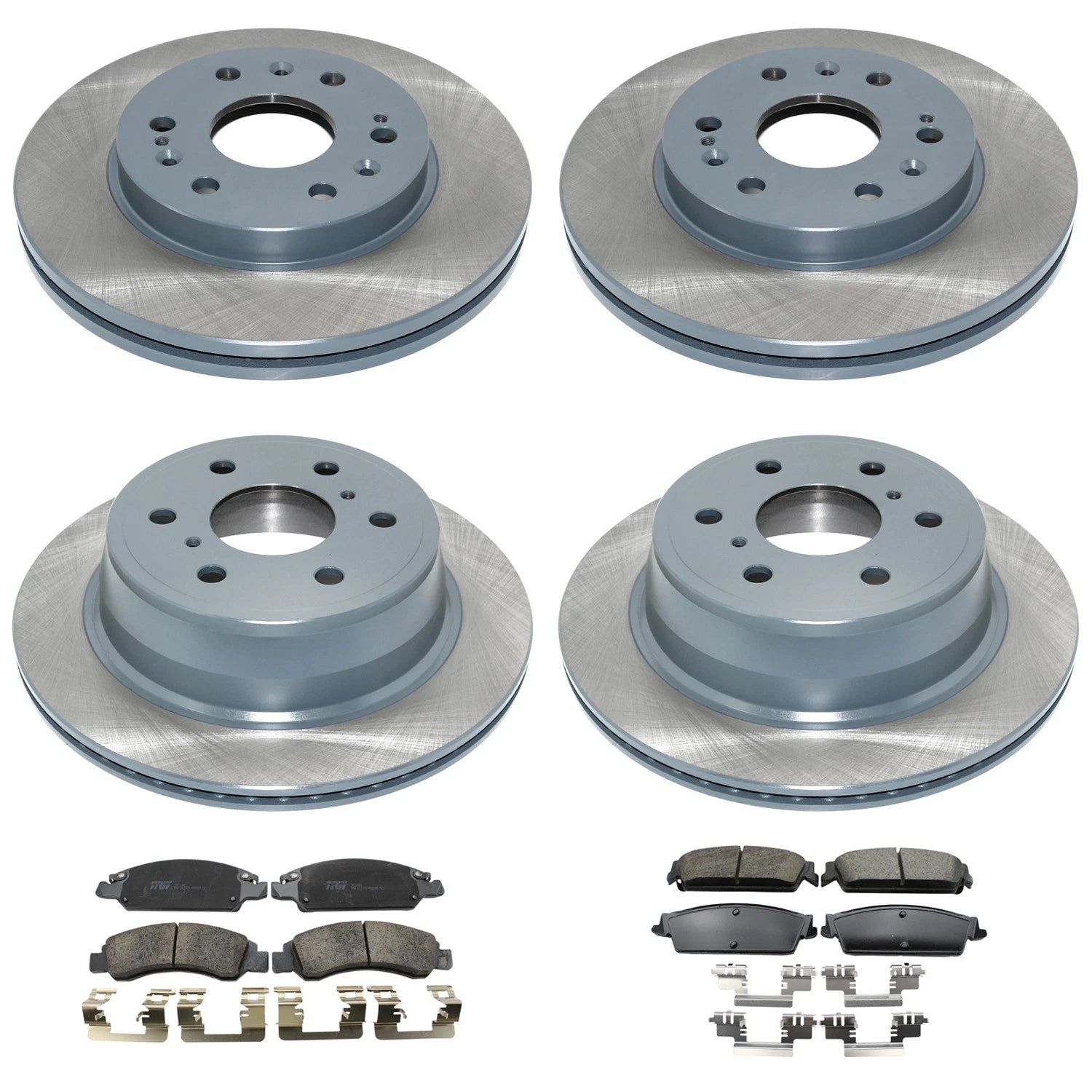 Set of 2 Vented Disc Brake Rotors & Ceramic Pads for Tahoe Yukon (2000–2006)
