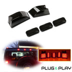 5X Black Smoked Lens Red LED Cab Roof Marker Lights for Hummer H2