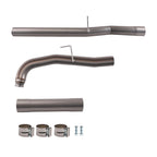 Exhaust Pipe Kit for GMC Sierra 6.6L Duramax 2011 2012 2013 2014 2015 Silver
