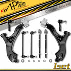 Set of 8 Front Control Arms & Tie Rods for Chevy Equinox (2005–2020)