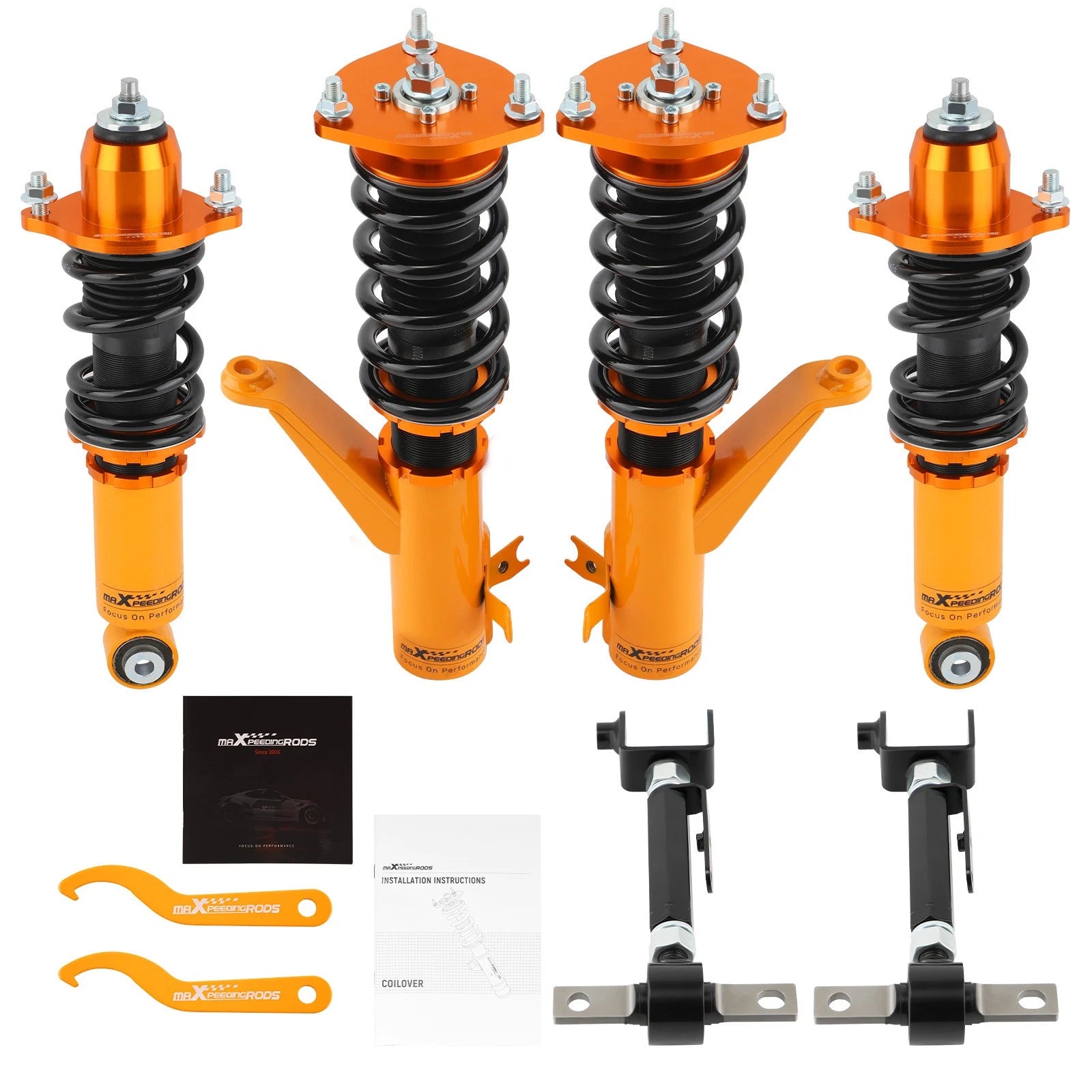 Lowering Coilovers + Rear Alignment Camber Arm for Acura RSX & Type S (2002–2006)