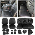 Full Kit Seat Covers for Chevy Silverado LT (2019–2021) Black Factory Style
