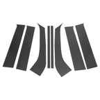 Set of 8 Door Pillar Window Trim for Ford Everest (2023–2024) Carbon Fiber