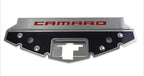 Carbon Fiber Front Header Plate w/Red CF Vinyl "CAMARO" Inlay for 2016-20 Camaro
